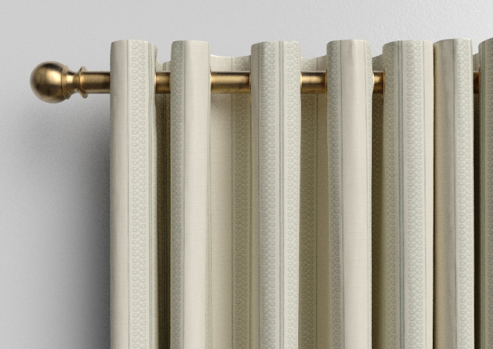 Trellis Prints, Noble Stripe Bud Green - Made to Measure Curtains - Image 12